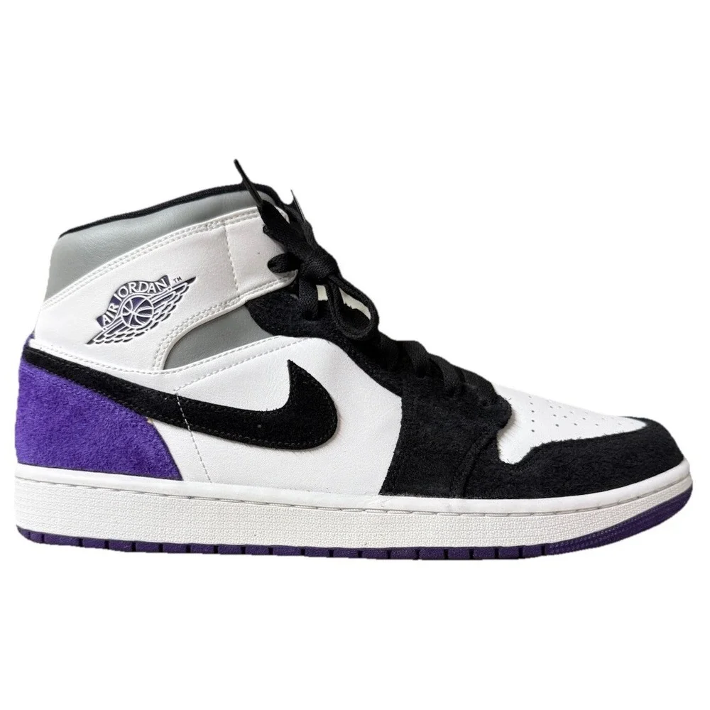 Nike Air Jordan 1 Mid SE Varsity Purple | 852542-105 Men Size 12.5